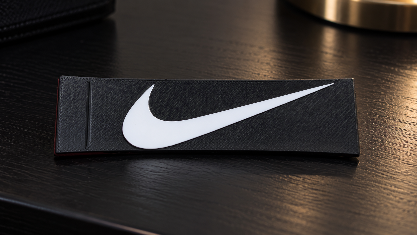 Raised Nike swoosh artwork on a SnapInk sleeve
